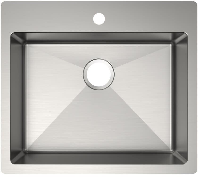 Elkay ECTSRAD2522601 22 Inch Single Bowl Dual Mount Kitchen Sink