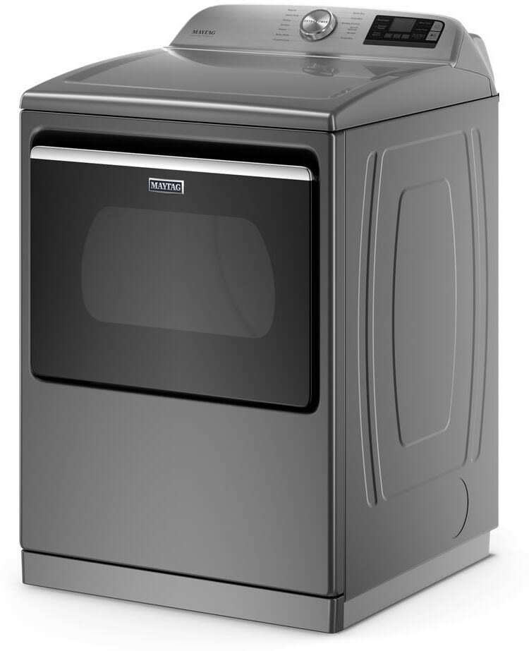 Maytag MED7230HC 27 Inch Electric Smart Dryer with 7.4 Cu. Ft. Capacity, Extra Power Button