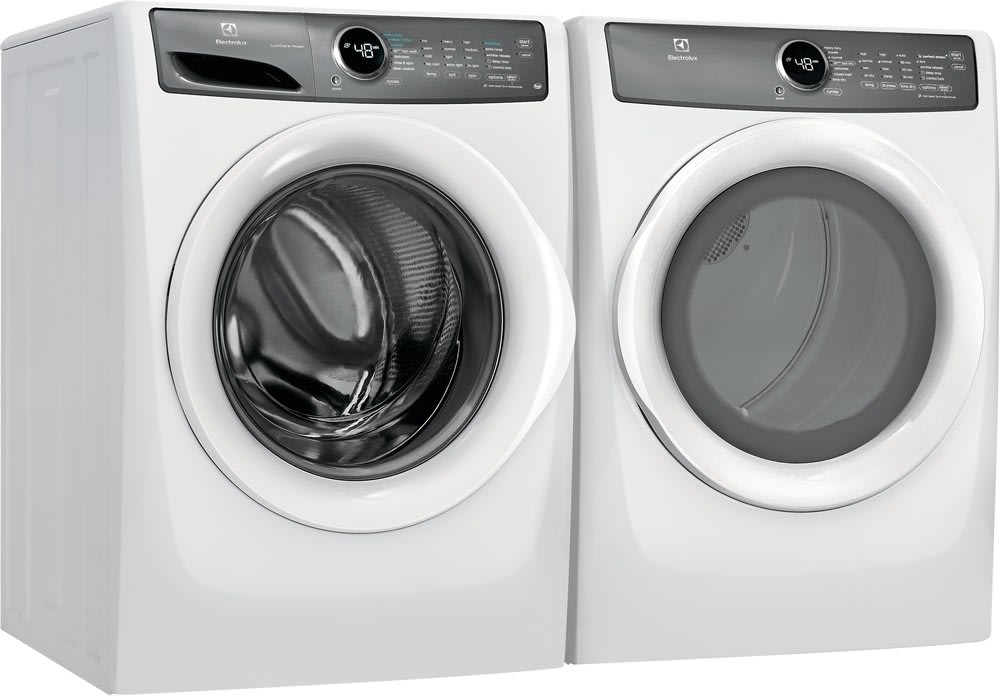 Electrolux Efme427uiw 27 Inch Electric Dryer With 7 Dry Cycles Luxury Quiet System Perfect Steam 20 Minute Fast Dry Luxury Design Lighting And Energy Star Certified