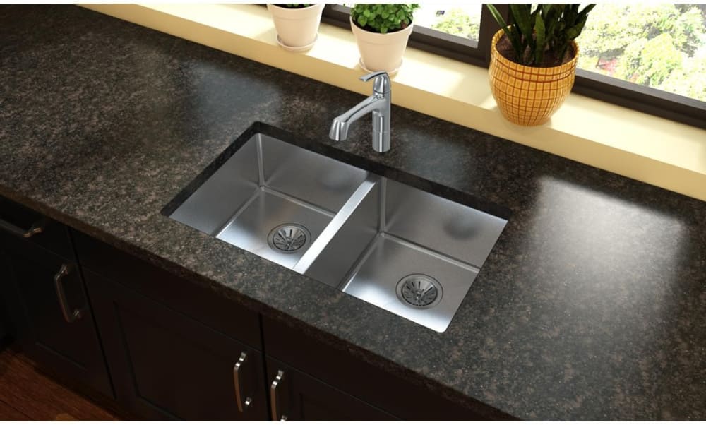 18 inch double kitchen sink