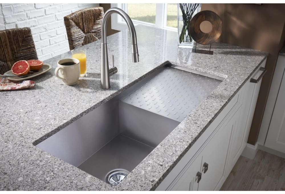 Elkay EFU411510DBT 43 Inch Single Bowl Undermount Kitchen Sink with 16