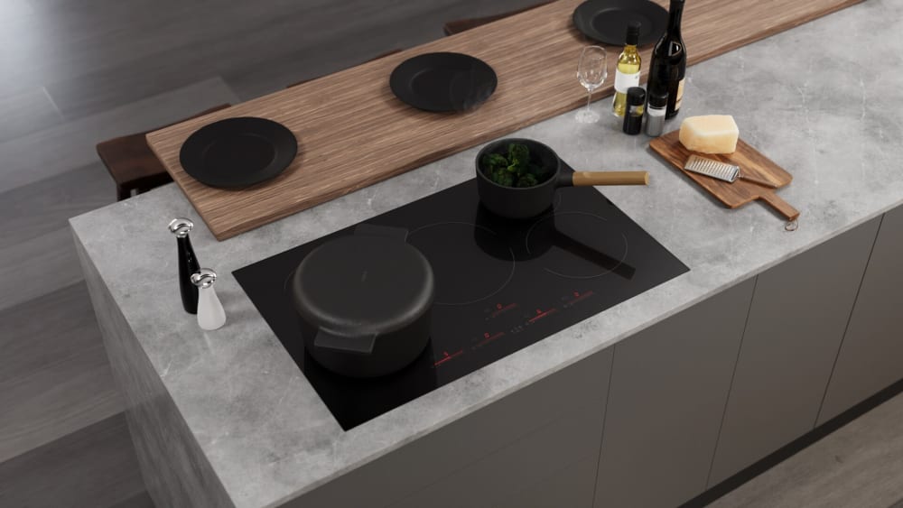 Elica EIV536BL 36 Inch Induction Cooktop with 5 Cooking Zones, Black Ceramic Glass Smoothtop