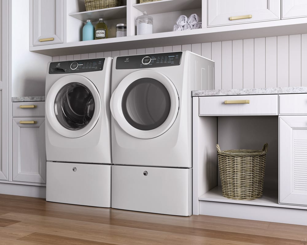 Electrolux EFME617SIW 27 Inch 8.0 cu. ft. Electric Dryer with Moisture ...