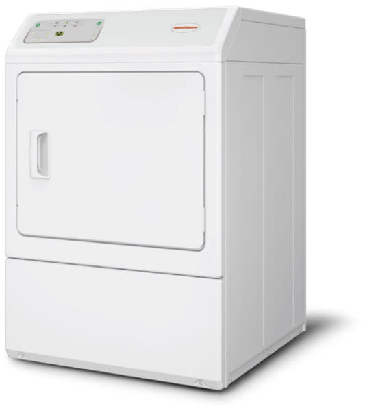 Speed Queen LDEE5BGS173TW01 27 Inch Electric Dryer with 7.0 Cu. Ft.  Capacity, 6 Dry Cycles, Electronic Homestyle Control, Reversible Door,  Moisture Sensing Technology, Upfront Lint Filter, Permanent Press,  Delicate, Time Dry, Quick