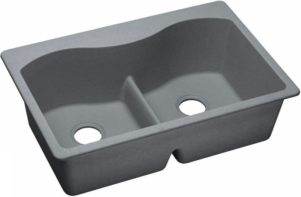 Elkay ELGLB3322GS0 33 Inch Drop-In Double Bowl Sink with E-Granite ...
