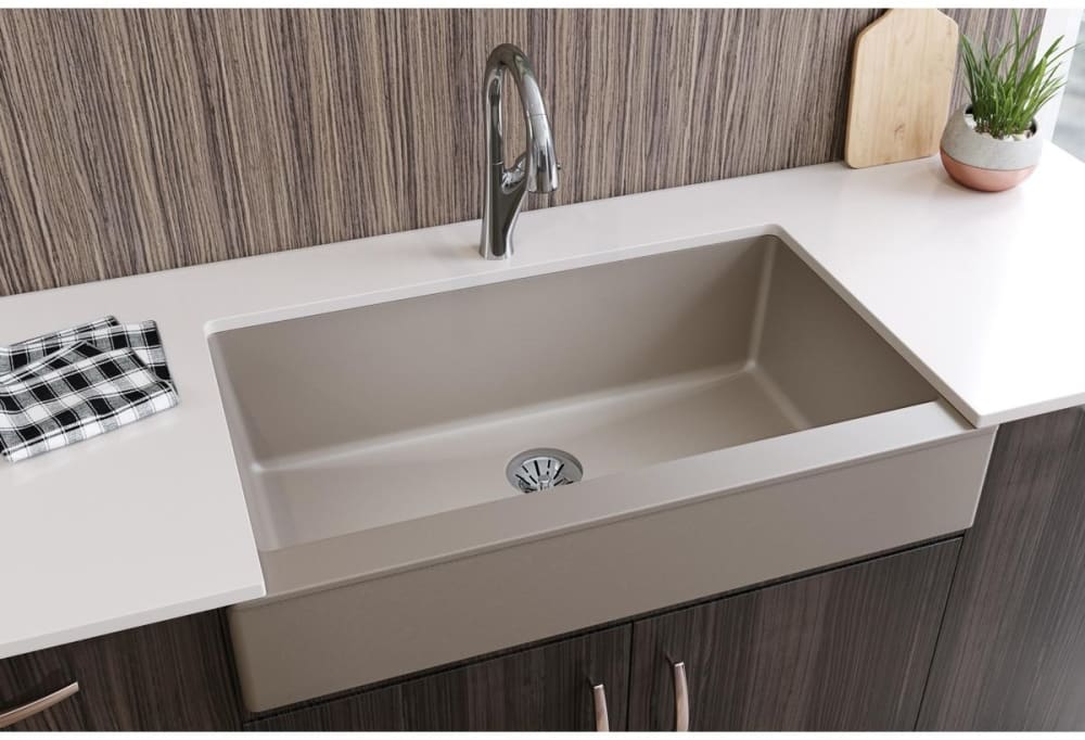 Elkay ELXUFP3620SM0 36 Inch Quartz Luxe Farmhouse Kitchen Sink with