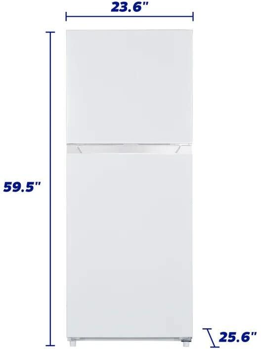 Element ENR10TFGBW 24 Inch Freestanding TopFreezer Refrigerator with