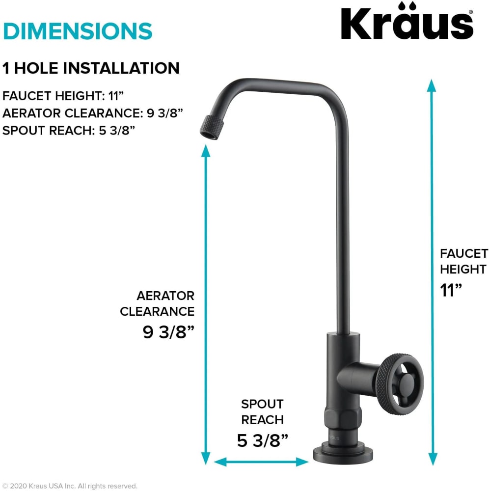 Kraus FF101MB Single Handle Urbix™ Industrial Drinking Water Filtration