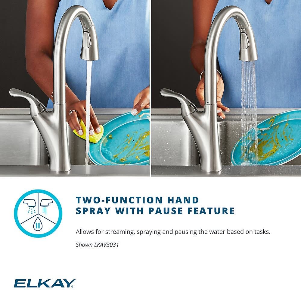 Elkay LKAV2061CR Single Hole Kitchen Faucet with Semi-Professional