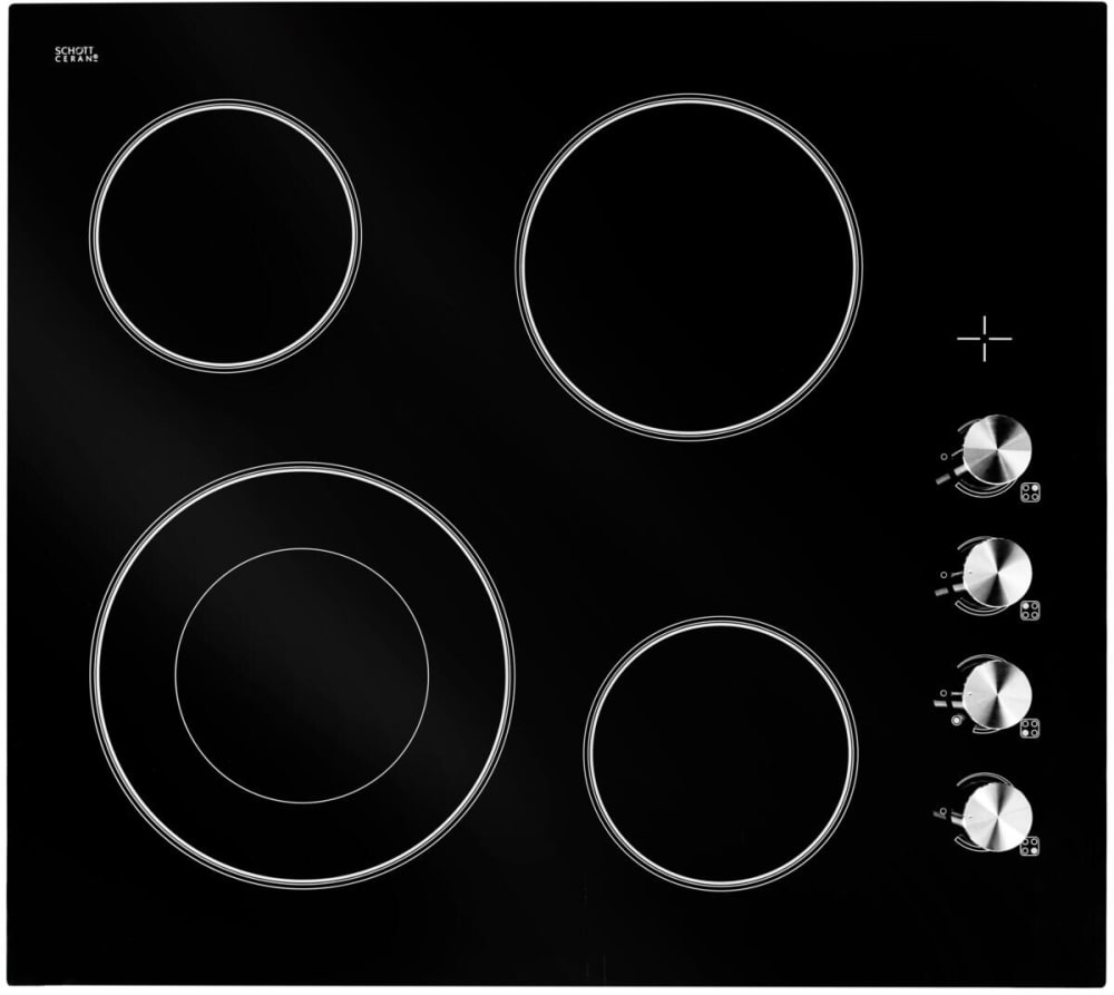 Forte F24CC4B 24 Inch Electric Cooktop with 4 Elements, Schott Ceran