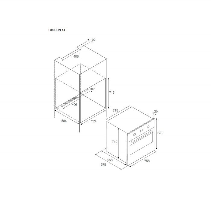 Bertazzoni F30CONXT 30 Inch Single Electric Wall Oven with 4.1 cu. ft