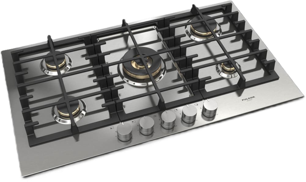 Fulgor Milano F4MTGK36S1 36 Inch Gas Cooktop with 5 Sealed Brass