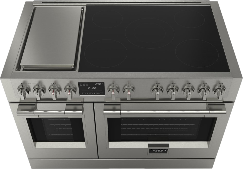 F6PIR485GS1 Fulgor Milano SOFIA 48 PRO INDUCTION RANGE WITH GRIDDLE