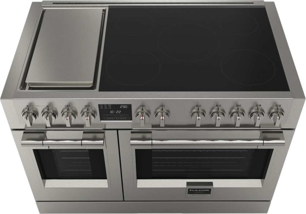 F6IRT485GS1 by Fulgor Milano - SOFIA 48 PRO INDUCTION RANGETOP WITH GRIDDLE