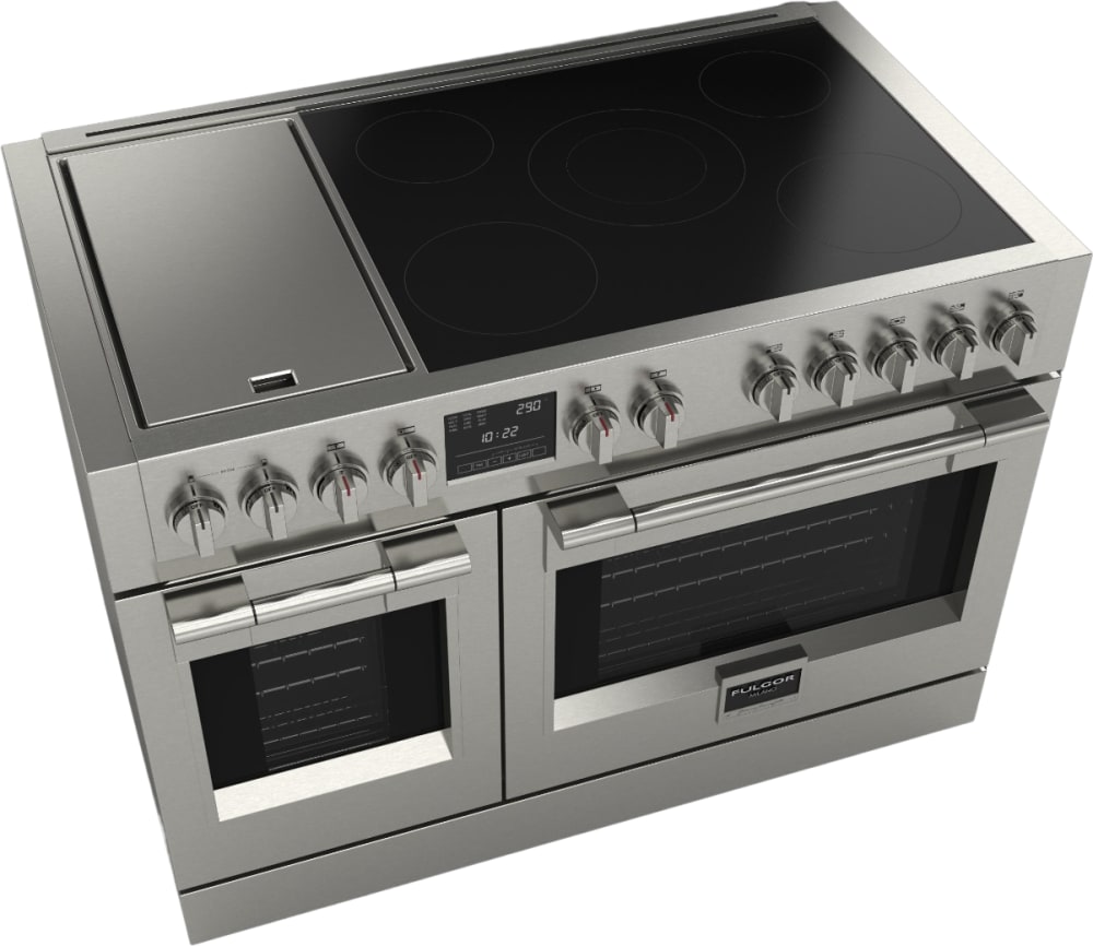 F6IRT485GS1 by Fulgor Milano - SOFIA 48 PRO INDUCTION RANGETOP WITH GRIDDLE