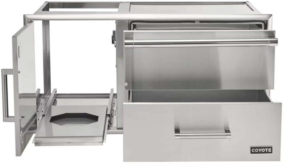 Coyote C3CDWD 42 Inch Access Door Drawer Combo with Warming Drawer