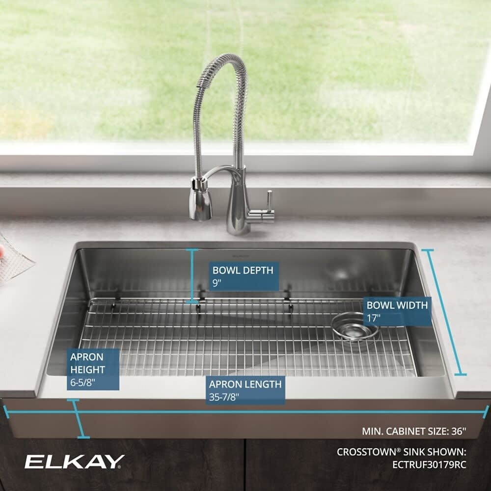 Elkay ECTRUF30179RC 36 Inch Single Bowl Farmhouse Kitchen