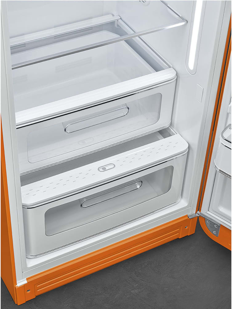 Smeg FAB28UROR3 24 Inch Top Freezer Refrigerator with 9.92 cu. ft