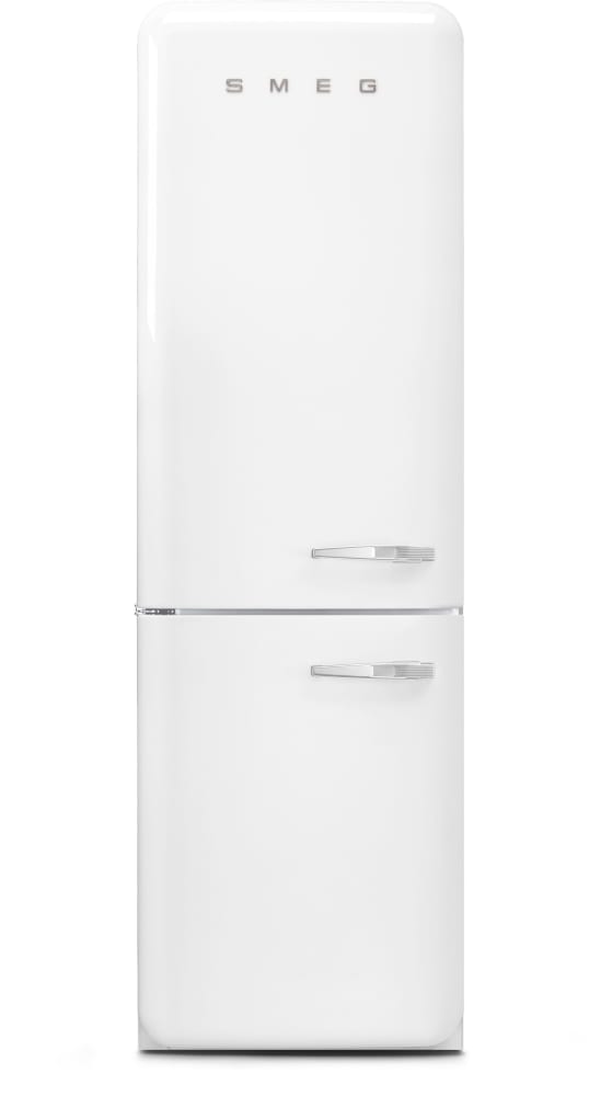 Smeg FAB32ULWH3 12.5 cu. ft. Bottom Freezer Refrigerator with 2 ...