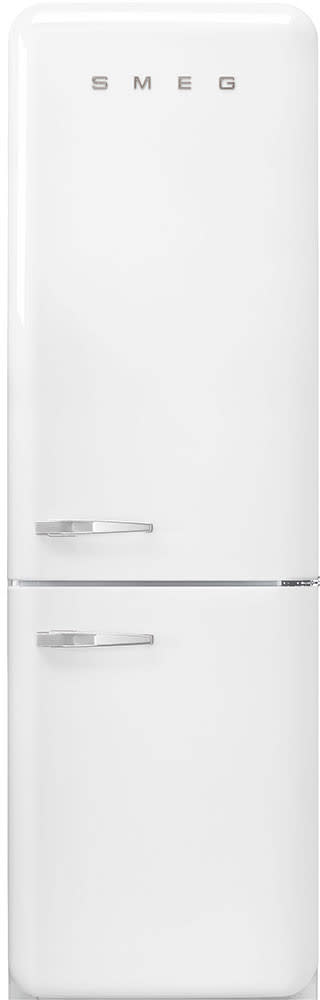 maaien troosten Melbourne Smeg FAB32URWH3 24 Inch Freestanding Bottom Mount Refrigerator with 11.69  Cu. Ft. Total Capacity, 3 Adjustable Glass Shelves, 3 Freezer Drawers,  Temperature Alarm, LED Internal Light, and ENERGY STAR Certified: White,  Right Hinge