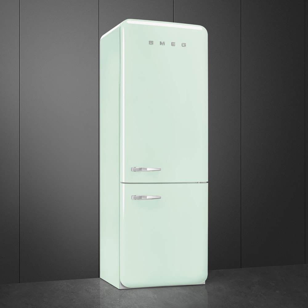 Smeg FAB38URPG 28 Inch Freestanding Bottom Mount Refrigerator with