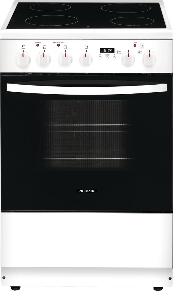 Frigidaire FCFE2425AW 24 Inch Freestanding Electric Range with 4