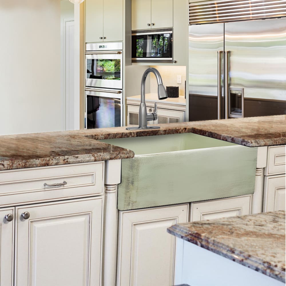 Nantucket Sinks FCFS3020SSHABBYGREEN 30 Inch Farmhouse ...
