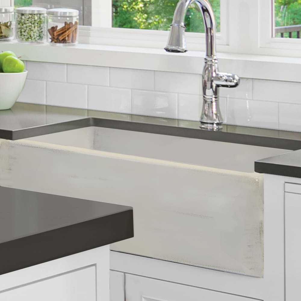 Nantucket Sinks FCFS3320SSHABBYSTRAW 33 Inch Farmhouse ...