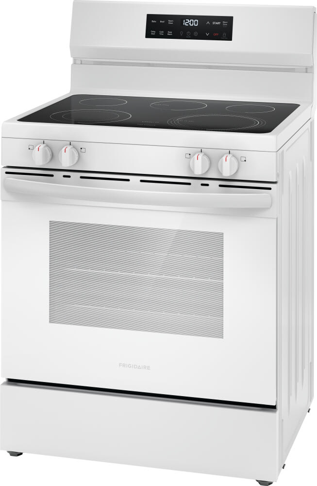 Frigidaire FCRE3062AW 30 Inch Freestanding Electric Range with 5