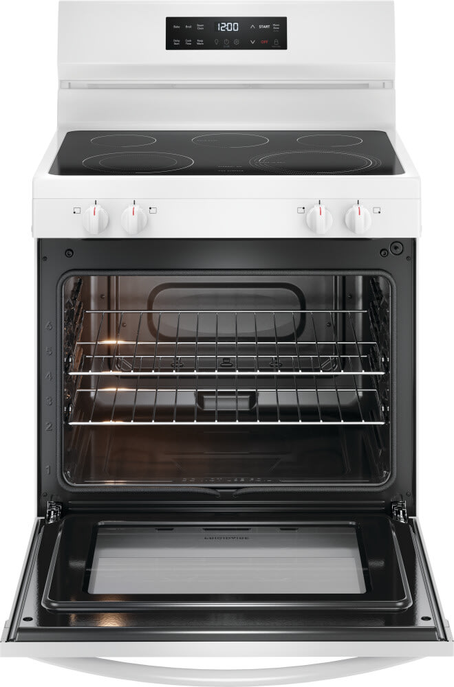 Frigidaire FCRE3062AW 30 Inch Freestanding Electric Range with 5