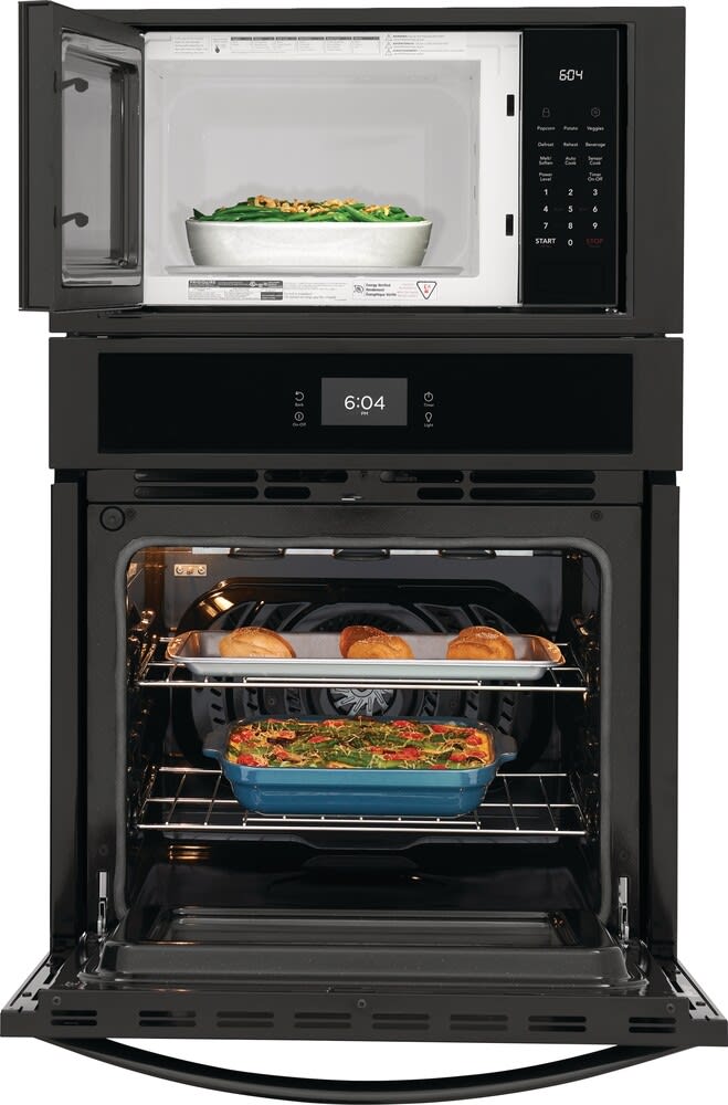 Frigidaire FCWM2727AB 27 Inch Combination Electric Wall Oven with 5.4 Cu. Ft. Total Capacity