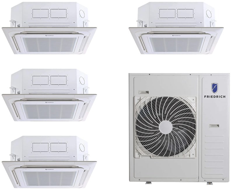 Friedrich FD36K4RPACK08 Quad Zone Mini Split System with 36000 BTUs