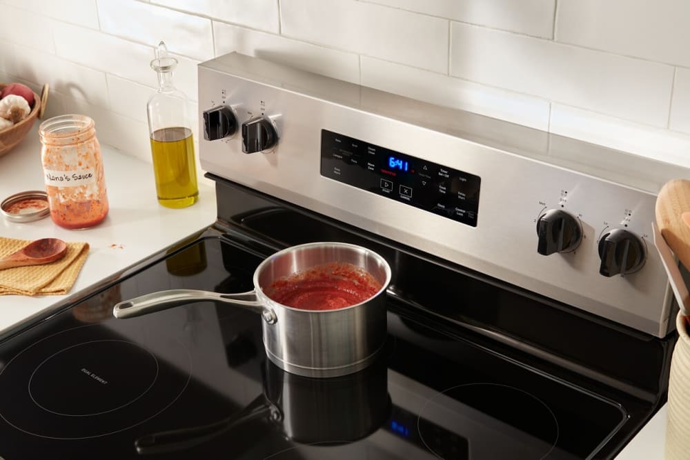 Whirlpool WFES3330RZ - 30 Inch Freestanding Electric Range Warm Zone