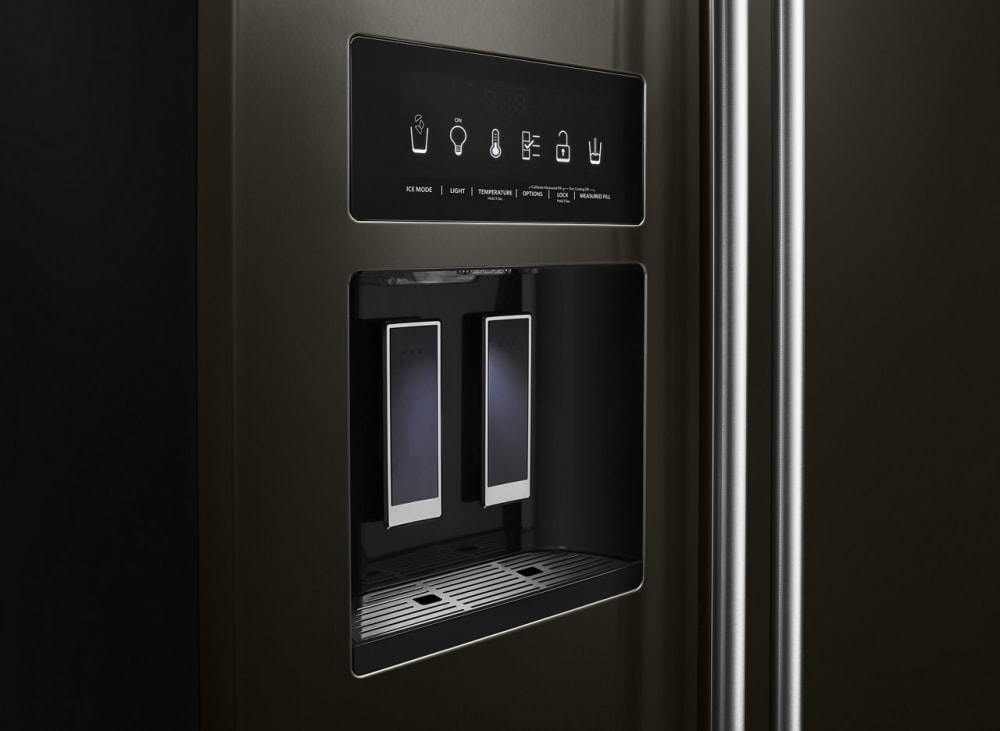 KitchenAid KRSC703HBS 36 Inch Counter Depth Side by Side Refrigerator with 22.6 Cu. Ft. Capacity