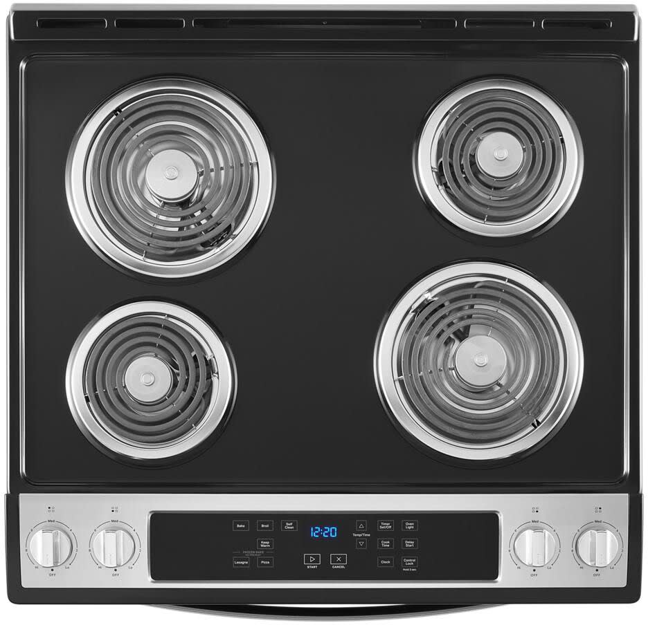 Whirlpool WEC310S0LS 30 Inch SlideIn Electric Range with 4 Coil