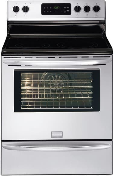Frigidaire Fgef3042kf 30 Inch Freestanding Smoothtop Electric Range With 5 Radiant Elements Including Warming Zone 5 7 Cu Ft Convection Oven Self Clean Delay Bake Hidden Bake Element Storage Drawer And Express Select Controls Stainless