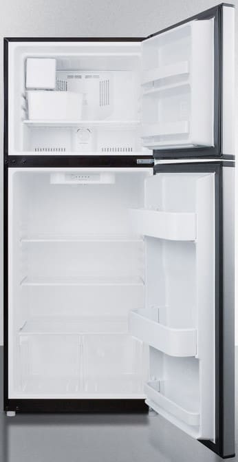 Summit FF1387SSIM 24 Inch Top-Freezer Refrigerator with 11.5 cu. ft. Capacity, Adjustable Glass Shelves, Gallon Door Storage, 2 Clear Crispers, Interior Light, Adjustable Thermostat and Energy Star Rated: Stainless Steel, Ice Maker
