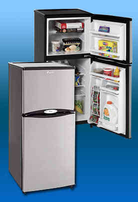 Avanti Ff502ss 4 9 Cu Ft Top Freezer Refrigerator With Frost Free Reversible Doors Stainless Steel