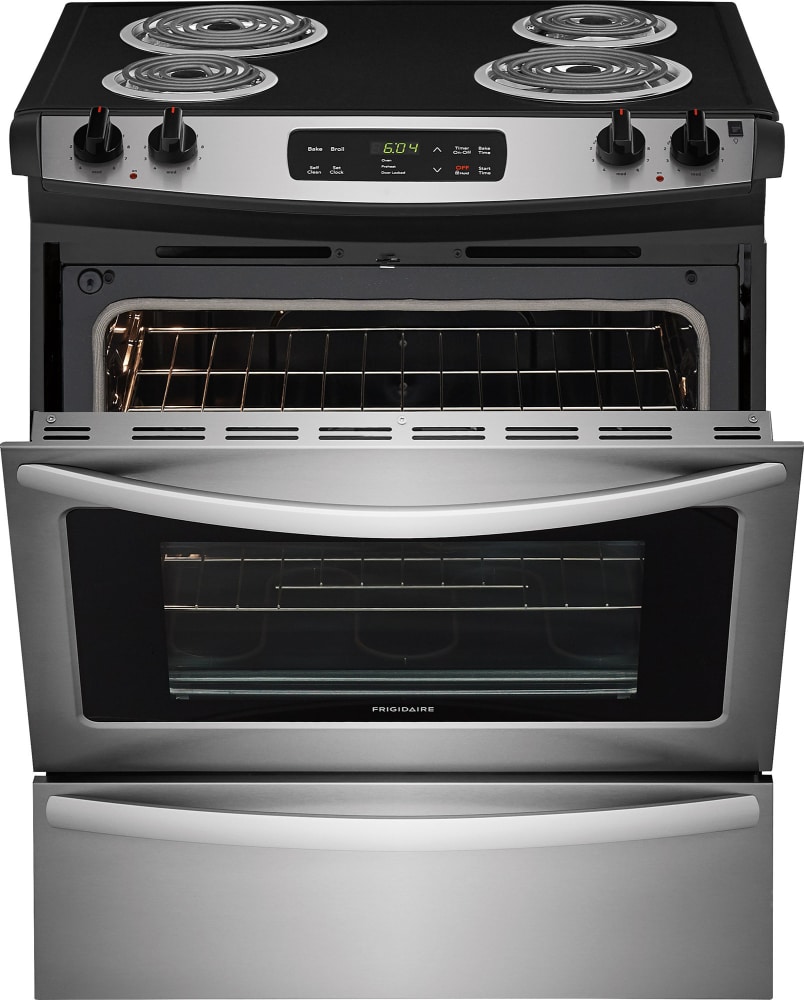 Frigidaire FFES3016TS 30 Inch SlideIn Electric Range with StoreMore™ Storage Drawer, Hi/Lo