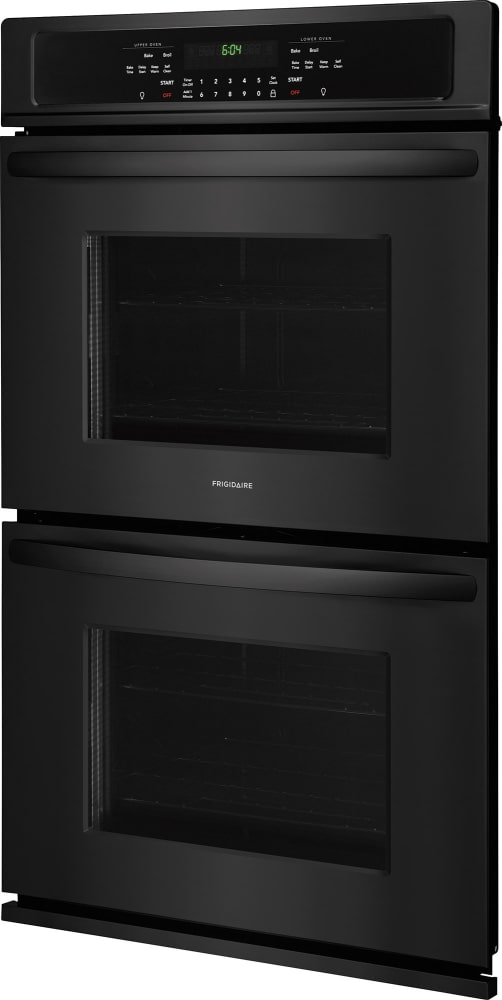 Frigidaire Ffet2726tb 27 Inch Electric Double Wall Oven With Vari Frigidaire Ffet2726tb Black Side View Open