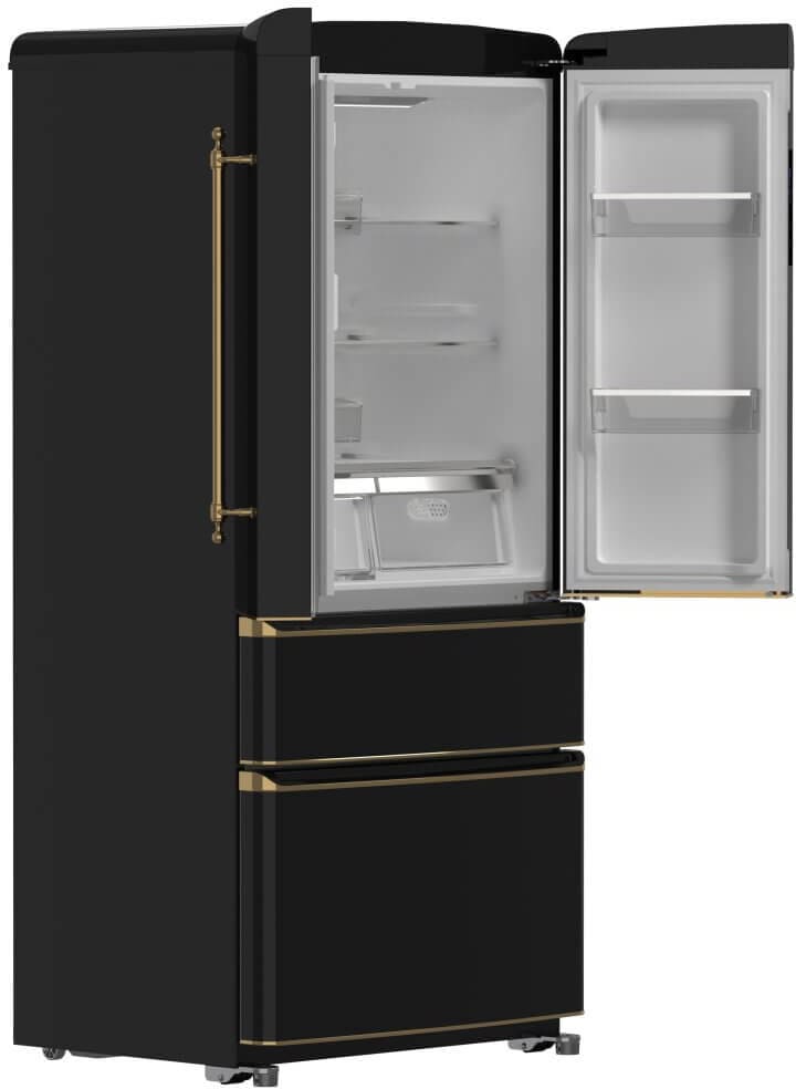 Forno FFFFD179133BLK 33 Inch Freestanding 4-Door French Door