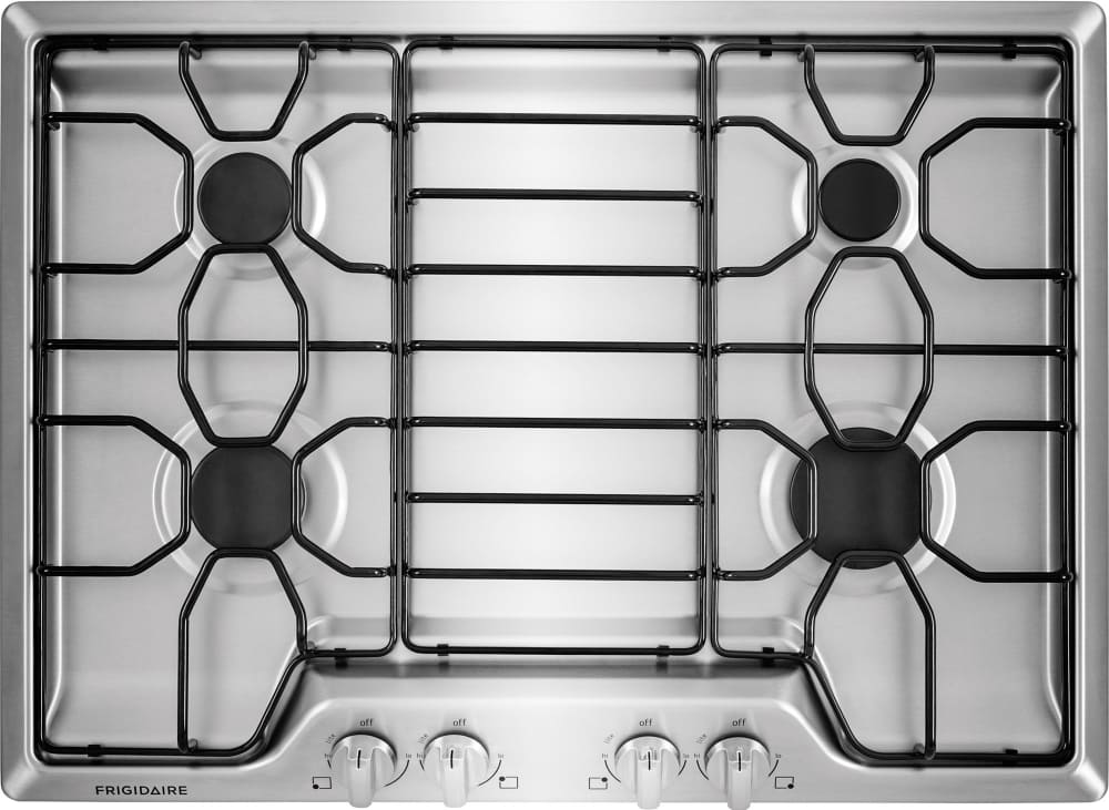 Frigidaire FFGC3010QS 30 Inch Gas Cooktop with 4 Sealed Burners, Angled