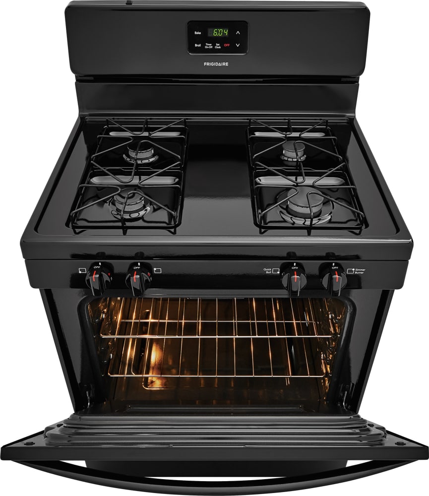 Frigidaire FFGF3016TB 30 Inch Freestanding Gas Range with Simmer Burner