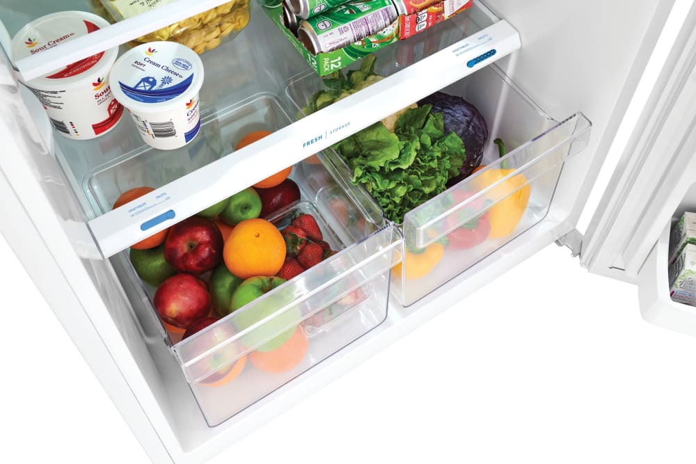 Frigidaire FFHT1822UW 28 Inch Top Freezer Refrigerator with 17.6 Cu. Ft ...