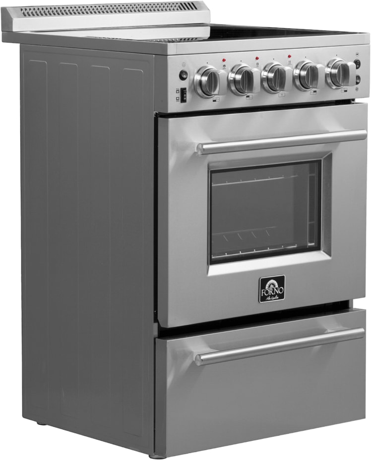 Forno FFSEL606924 24 Inch Freestanding Electric Range with 4 Forno FFSEL606924 24 Inch Freestanding Electric Range with 4