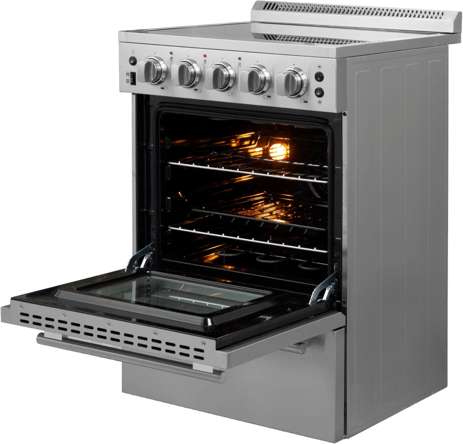 Forno FFSEL606924 24 Inch Freestanding Electric Range with 4 Forno FFSEL606924 24 Inch Freestanding Electric Range with 4