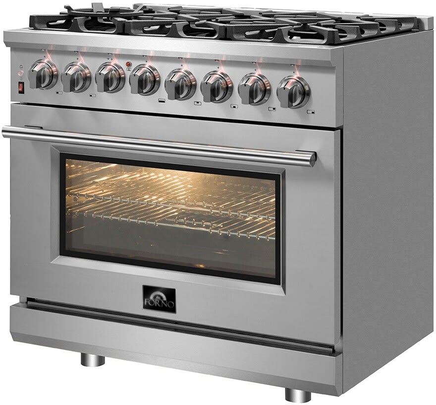 Forno FFSGS612536 36 Inch Freestanding Professional Dual Fuel Range