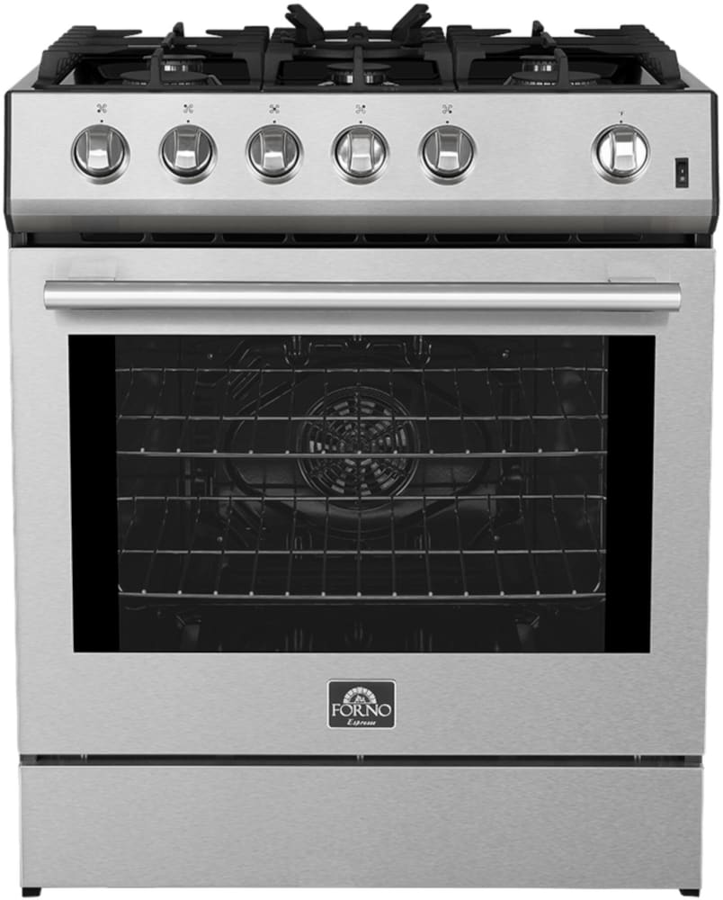 Forno FFSGS111630 30 Inch Slide-In Gas Range with 5 Sealed Burners 