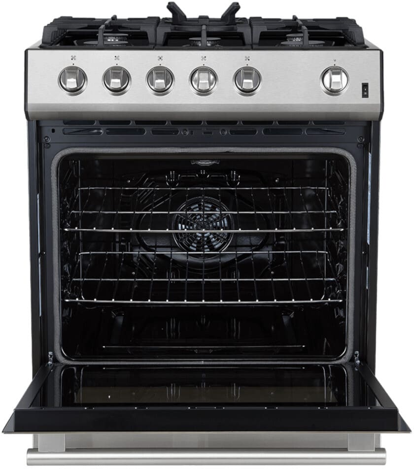 Forno FFSGS111630 30 Inch Slide-In Gas Range with 5 Sealed Burners