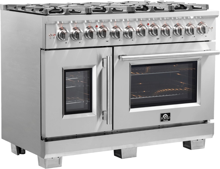 Forno FFSGS638748 Freestanding French Door Dual Fuel Range with